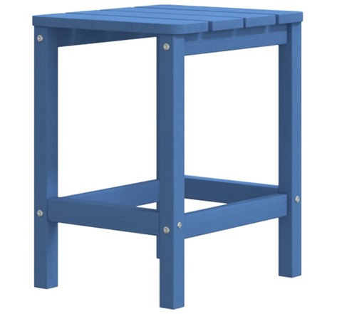 Vidaxl table de jardin adirondack bleu marine 38x38x46 cm pehd