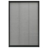 Vidaxl moustiquaire plissée pour fenêtre aluminium anthracite 60x160cm