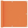 Vidaxl écran de balcon orange 90x400 cm tissu oxford