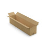 Caisse carton longue simple cannelure à grande ouverture raja 90x20x20 cm (lot de 10)