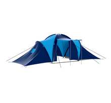 Vidaxl tente de camping 9 personnes bleu foncé et bleu