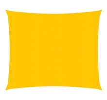 Vidaxl voile d'ombrage 160 g/m² jaune 3x3 m pehd