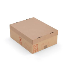 Caisse carton Galia double cannelure avec couvercle renforcé 40x30x15 cm (colis de 20)