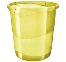 Corbeille à papier Colour'Ice, 15 litres, jaune ESSELTE