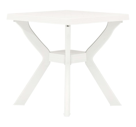Vidaxl table de bistro blanc 70x70x72 cm plastique