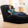 Intex Chaise longue grande gonflable Noir Similicuir