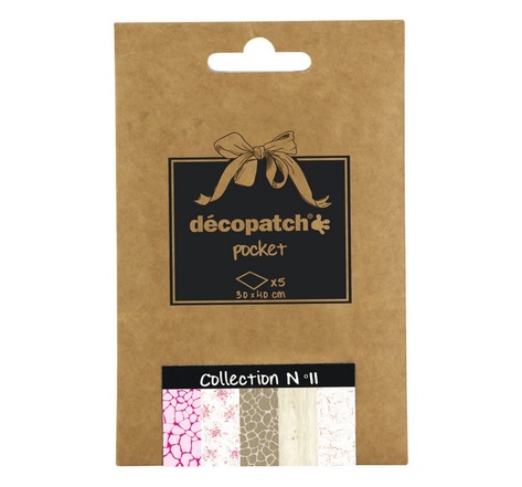Décopatch - Déco Pocket 5 feuilles 30x40cm - Collection N°11