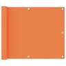Vidaxl écran de balcon orange 75x500 cm tissu oxford