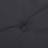 Vidaxl coussin de banc de jardin noir 120x50x3 cm tissu oxford