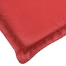 vidaXL Coussin de chaise de terrasse rouge (75+105)x50x3 cm