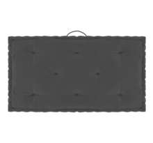 Vidaxl coussin de plancher de palette anthracite 73x40x7 cm coton