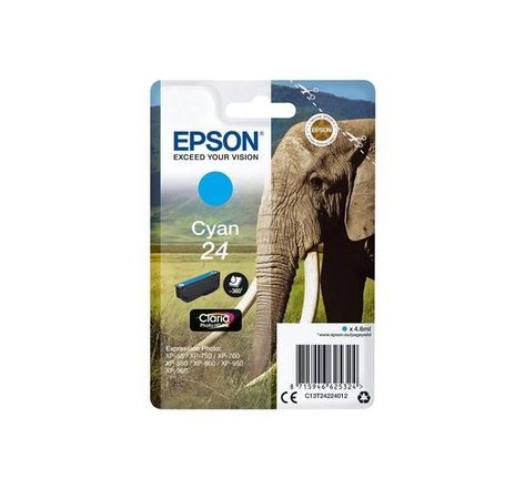 Epson cartouche t2422 - eléphant - cyan
