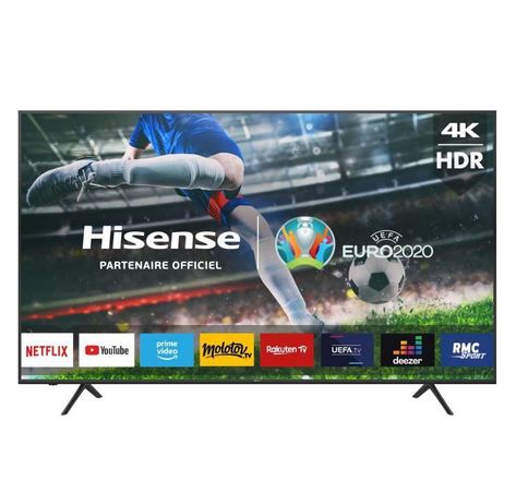 HISENSE 43A7100F - TV UHD 4K 43 (108cm) - Smart TV - Dolby Audio - 3xHDMI, 2xUSB - Noir mat