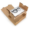 Boîte carton blanche avec calage film korrvu® 35 5x24x14 cm (lot de 50)