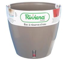 RIVIERA Pot rond Eva New en plastique - Ø 46 cm - 49 L - Taupe