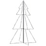 vidaXL Arbre de Noël cône 200 LED d'intérieur/d'extérieur 98x150 cm
