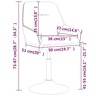 Vidaxl chaise pivotante de salle à manger gris foncé tissu