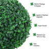 Buis artificiel topiaire artificielle en forme de boules dim. Ø 30 x 112H cm vert