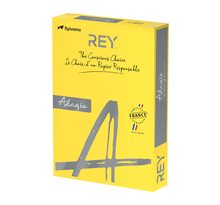 Ramette papier couleur rey adagio couleurs intenses a3 80 gr - 500 feuilles - jaune vif