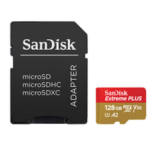 sandisk SanDisk Extreme Plus microSDXC UHS-I U3 A2 V30 128 Go + Adaptateur SD