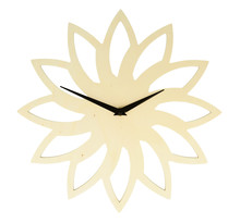Horloge ronde en bois soleil 30cm