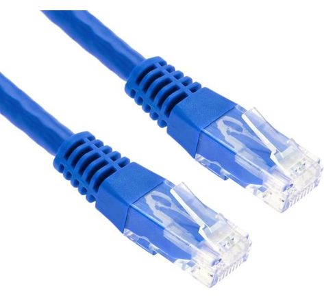 Câble/Cordon réseau RJ45 Dexlan Catégorie 6 FTP (F/UTP) Droit 30cm (Bleu)