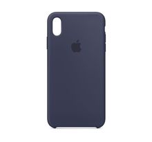 Coque en silicone pour iPhone XS Max - Bleu nuit