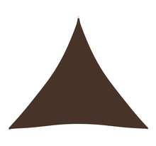 Vidaxl voile de parasol tissu oxford triangulaire 6x6x6 m marron