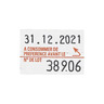 Étiquette pour pince à étiqueter PBDUO20 blanc 23x16 mm (colis de 1200)