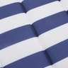 vidaXL Coussin de chaise longue rayures bleues/blanches 180x60x3 cm