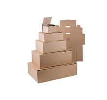 (colis  50 boîtes) boîte postale brune 145 x 130 x 55mm