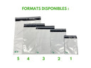 50 Enveloppes plastique opaques 80 microns n°3 - 295x370mm