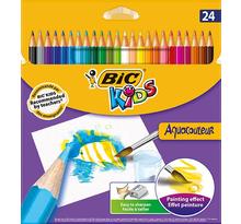 Etui de 24 crayons de couleur KIDS AQUACOULEUR 24 Couleurs BIC