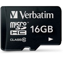 Carte mémoire Micro Secure Digital ( micro SD) Verbatim 16 Go SDHC Class 10