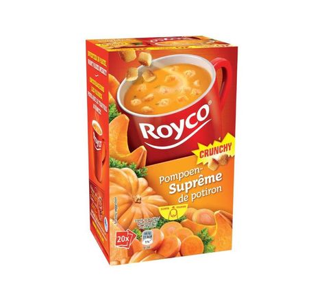 Sachets de soupe Crunchy Suprême de Potiron - 20 sachets (paquet 20 sacs)