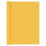 Vidaxl écran de balcon jaune 120x300 cm tissu oxford
