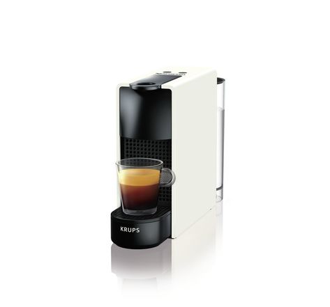 Krups Cafetière à dosettes Nespresso Essenza Mini XN1101 Blanche/noire