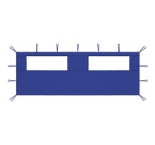 vidaXL Paroi latérale de belvédère avec fenêtres 6x2 m Bleu
