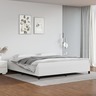 Vidaxl cadre de lit blanc 200x200 cm similicuir