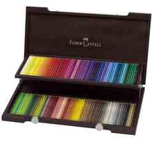 Coffret bois Wengé 120 Crayons de couleur POLYCHROMOS artiste FABER-CASTELL