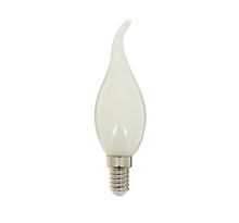 Ampoule à filament led flamme coup de vent  culot e14  4w cons. (40w eq.)  lumière blanche chaud
