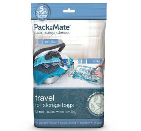 Packmate sac de rangement sous vide 4 pièces bleu pac002