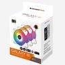 XIGMATEK Galaxy III Essential BX120 ARGB ARCTIC (Pack 3) - Ventilateur 120mm A-RGB pour boitier PC