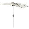 Demi parasol  parasol de balcon 5 entretoises métal polyester 2 69L x 1 38l x 2 36H m crème