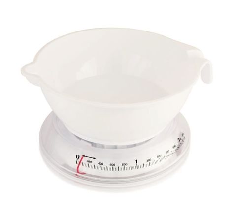 TERRAILLON Balance de cuisine mécanique T206 - 2 kg - Bol 1 L - Blanc