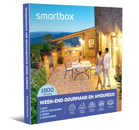 Week-end gourmand en amoureux - smartbox - coffret cadeau séjour