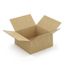 Caisse carton brune simple cannelure à montage instantané raja 20x20x10 cm (lot de 20)