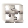 4 mini emporte-pièces inox - puzzle