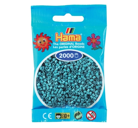 2 000 perles mini (petites perles Ø2,5 mm) bleu gris - Hama