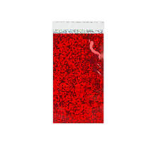 Lot de 100 sachet alu holographique rouge 229x114 mm